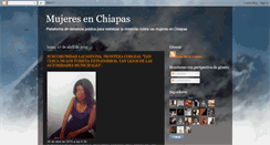 Desktop Screenshot of mujeresenchiapas.blogspot.com