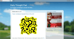 Desktop Screenshot of dailythoughtpad.blogspot.com