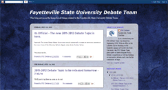 Desktop Screenshot of fsudebate.blogspot.com