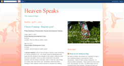 Desktop Screenshot of heavenspeaks-cardinal.blogspot.com