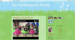 Desktop Screenshot of contomanolisfamily.blogspot.com