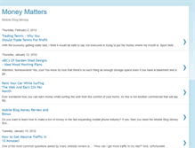Tablet Screenshot of on-line-tribune-money-matters.blogspot.com