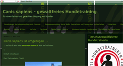 Desktop Screenshot of canissapiens-hundetraining.blogspot.com