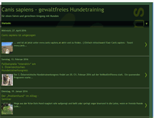 Tablet Screenshot of canissapiens-hundetraining.blogspot.com