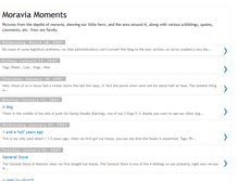 Tablet Screenshot of moraviamoments.blogspot.com
