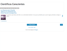 Tablet Screenshot of cientificosconscientes1.blogspot.com
