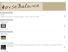 Tablet Screenshot of horsebalance.blogspot.com