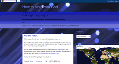 Desktop Screenshot of howtohearfromgod.blogspot.com