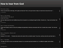 Tablet Screenshot of howtohearfromgod.blogspot.com