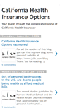 Mobile Screenshot of california-health-insurance-options.blogspot.com