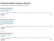 Tablet Screenshot of california-health-insurance-options.blogspot.com