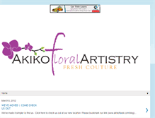 Tablet Screenshot of akikofloral.blogspot.com