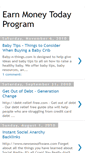 Mobile Screenshot of earnmoneytodayprogram.blogspot.com