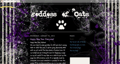 Desktop Screenshot of goddessofcats.blogspot.com