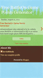 Mobile Screenshot of battleongame-pointsgenerator.blogspot.com