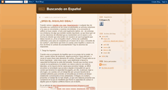 Desktop Screenshot of buscandoenespanol.blogspot.com