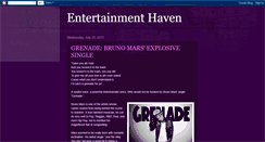 Desktop Screenshot of entertainmenthaven.blogspot.com