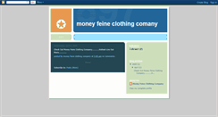Desktop Screenshot of moneyfeineclothing.blogspot.com