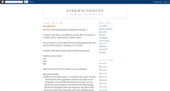 Desktop Screenshot of pinkwhitedots.blogspot.com