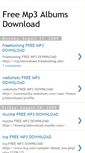 Mobile Screenshot of free-mp3-albums-download.blogspot.com