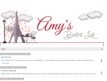 Tablet Screenshot of amysbooketlist.blogspot.com