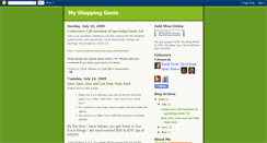 Desktop Screenshot of myshoppinggenie1.blogspot.com