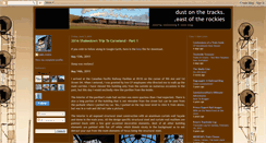 Desktop Screenshot of dustonthetracks.blogspot.com