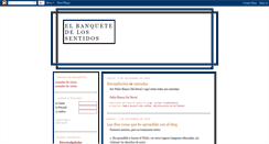 Desktop Screenshot of banquetedelossentidos.blogspot.com