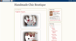 Desktop Screenshot of handmadechicboutique.blogspot.com