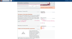 Desktop Screenshot of informationmarketingnews.blogspot.com
