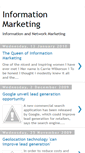 Mobile Screenshot of informationmarketingnews.blogspot.com