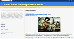 Desktop Screenshot of magadheeramoviewallpapers.blogspot.com