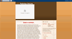 Desktop Screenshot of patinhasonline.blogspot.com