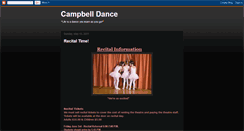 Desktop Screenshot of campbelldance.blogspot.com