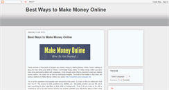 Desktop Screenshot of makemoneyonline-genuineways.blogspot.com