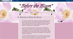 Desktop Screenshot of beforethebloom.blogspot.com