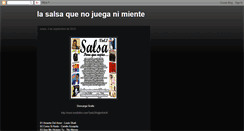 Desktop Screenshot of lasalsaquenojueganimiente.blogspot.com