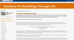 Desktop Screenshot of grandma-p-ramblings.blogspot.com