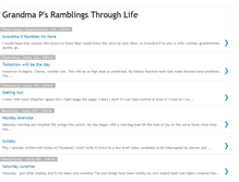 Tablet Screenshot of grandma-p-ramblings.blogspot.com