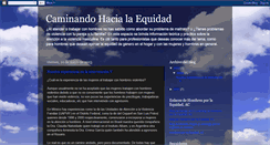 Desktop Screenshot of caminandohacialaequidad.blogspot.com
