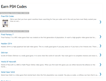 Tablet Screenshot of earnpsncodes.blogspot.com