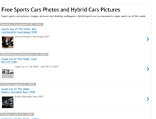 Tablet Screenshot of free-sports-cars-hybrid-photos.blogspot.com