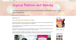 Desktop Screenshot of joyousfashionandbeauty.blogspot.com