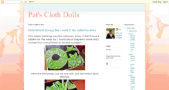 Desktop Screenshot of patsclothdolls.blogspot.com