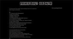 Desktop Screenshot of frankrosalyarchive2.blogspot.com