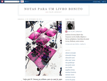 Tablet Screenshot of notasparaumlivrobonito.blogspot.com