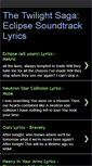 Mobile Screenshot of eclipsesoundtracklyrics.blogspot.com
