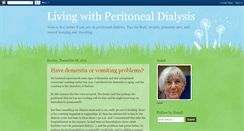 Desktop Screenshot of livingwithperitonealdialysis.blogspot.com