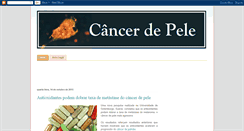 Desktop Screenshot of cancer-de-pele.blogspot.com