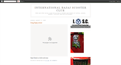 Desktop Screenshot of internationalbajajscooterclub.blogspot.com